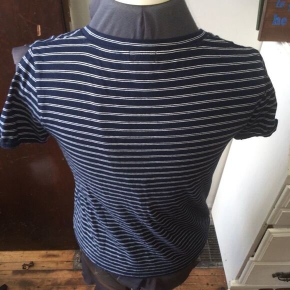 J. Crew factory striped cold shoulder blouse - Picture 2 of 4